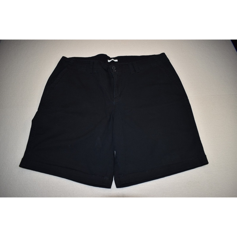 Women's Maurice's Shorts Black Khaki Size 20